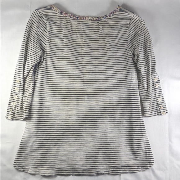 Anthropologie Postmark striped floral top - Picture 2 of 8